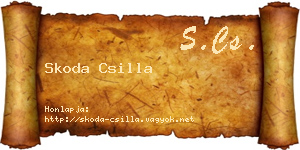 Skoda Csilla névjegykártya