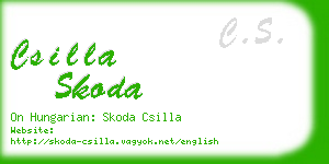 csilla skoda business card